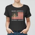 Make America Godly Again American Flag V2 Women T-shirt