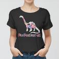 Mamasaurus Dinosaur Gift Cute Birthday Mom Dino Flowers Women T-shirt