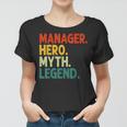 Manager Held Mythos Legende Retro Vintage Manager Frauen Tshirt