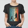 Mannschaftspapitän Vater Sohn Fußballer Fußball Papa Frauen Tshirt