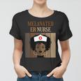 Melanated Er Nurse Nursing Caregiver Black Afro African Women T-shirt