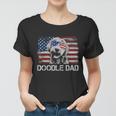 Mens Doodle Dad Goldendoodle Dog American Flag 4Th Of July Women T-shirt