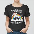 Moms Are Magical Mothers Day With Rainbow Unicorn Women T-shirt