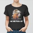 Monkey Sits On Capybara Ok We Pull Up Women T-shirt