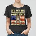 My Auntie Wears Combat Boots Military Proud Army Niece Gift Women T-shirt