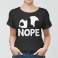 Nope Not Today Lazy Panda Animal Womens Girls Gift Women T-shirt