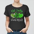 Not Lucky Simply Blessed Christian Shamrock St Patricks Day Women T-shirt Not Lucky Simply Blessed Christian Shamrock St Patricks Day Women T-shirt