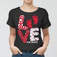 Ob Nurse Valentines Day Delivery Labor Nursing Lovers Women T-shirt