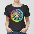 Peace Sign Love Tie Dye 60S 70S Hippie Costume Girls Women Women T-shirt