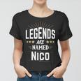 Personalisiertes Legends Named Nico Frauen Tshirt, Ideales Präsent für Nico