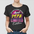 Retro Vintage April 1972 Frauen Tshirt, Geburtstagsparty für Männer & Frauen