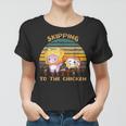 Skipping To The Retro Chicken Funny Lanky Arts Box Videogame Women T-shirt