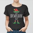 Snowboard-Elfen- Familien-Pyjama Weihnachtselfe Frauen Tshirt