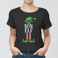 Son Elf Matching Family Group Christmas Party Pajama Women T-shirt