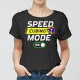 Speed Cubing Mode On Funny Cuber Speed Cubing Puzzles Math Women T-shirt