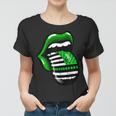 St Patricks Day Irish American Shamrock Flag Paddy Patty Day Women T-shirt