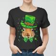 St Patricks Day Leprechaun Squirrel Rodents Shamrock Irish Women T-shirt