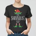 Survivalist Elfenhemd Familie Passender Pyjama Weihnachten Frauen Tshirt