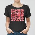 Teacher Valentines Day Hippie Sweet Heart Teacher Womens Women T-shirt