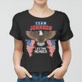 Team Johnson Lifetime Member Us Flag Women T-shirt