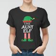 The Aunt Elf Matching Family Group Christmas Pajama Women T-shirt
