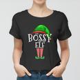 The Bossy Elf Group Matching Family Christmas Gift Funny Women T-shirt