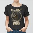 Us Na Vy Proud Wife Veteran Day Memorial Day Military Wife Women T-shirt