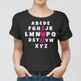 Valentinstag Alphabet Liebe Sie Herzen Tag Happy Valentines Frauen Tshirt