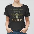 Veteran Day My Favorite Marine Calls Me Sister Funny Women T-shirt