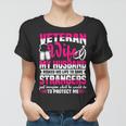 Veteran Wife Husband Soldier & Saying For Military Women Women T-shirt