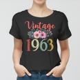 Vintage 1963 Floral Funny 60Th Birthday Awesome Since 1963 Women T-shirt