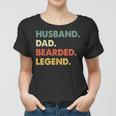 Vintage Beard Husband Dad Bearded Legend Men Frauen Tshirt