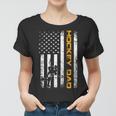 Vintage Usa Ice Hockey Dad American Flag Fathers Day Gift Women T-shirt