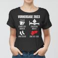 Werdender Papa Werdende Mama Vorhersage 2023 Babyparty Frauen Tshirt