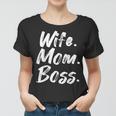 Wife Mom Boss Mama Mutter Muttertag Frauen Tshirt