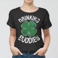 Womens Drinking Buddies Funny St Patricks Day Beer Matching Drunk Women T-shirt
