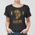 Womens Peace Love Junenth Black Pride Freedom 4Th Of July 1865 Women T-shirt