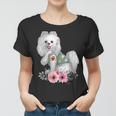 Womens Pomeranian I Love Mom Tattoo Dog Funny Mothers Day Women T-shirt