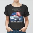 Womens Uss Hopper Ddg-70 Destroyer Ship Usa Flag Veterans Day Xmas Women T-shirt