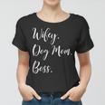 Womens Wifey Dog Mom Boss Happy Mothers Day Gift Shirt Women T-shirt