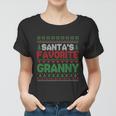 Xmas Santas Favorite Granny Funny Ugly Christmas Sweater Funny Gift Women T-shirt