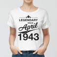 80 Geburtstag 80 Jahre Alt Legendär Seit April 1943 V5 Frauen Tshirt