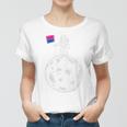 Astronaut Moon Bisexual Flag Space Lgbtq Gay Pride Women T-shirt