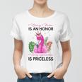Being Mom Is An Honor Being Grandma Is Priceless Flamingo Women T-shirt