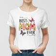 Best Mom Ever Colored Butterfly Patterns Mothers Day Gift Women T-shirt