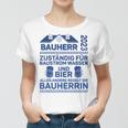 Herren Bauherr 2023 Zuständig Für Baustrom Lustiger Spruch Frauen Tshirt