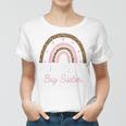 Kids Promoted To Big Sister N Girls Women Rainbow Leopard 2023 Women T-shirt