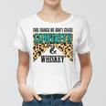 Two Things We Dont Chase Cowboys And Whiskey Leopard Retro Women T-shirt