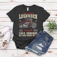 60. Geburtstag Biker Frauen Tshirt für Männer, Chopper Motorrad 1963 Design Lustige Geschenke