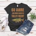 60 Jahre Geburtstag Angler Frauen Tshirt, Toller Hecht Vintage Design Lustige Geschenke